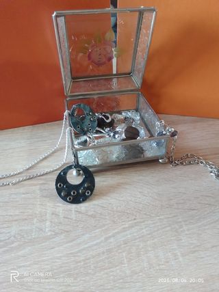 Caja joyero cristal vintage
