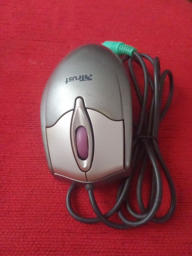 Ratón Trust óptico plateado