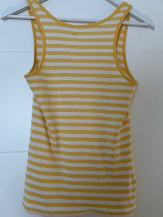 Camiseta nadadora de rayas Zara 