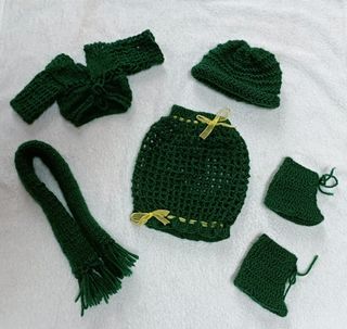 Conjunto Ganchillo Muñeca Nancy
