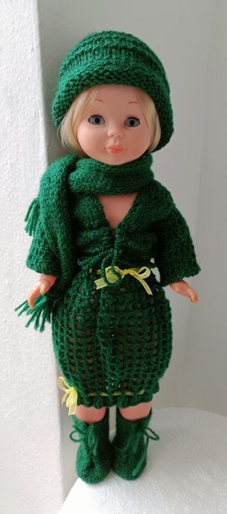 Conjunto Ganchillo Muñeca Nancy