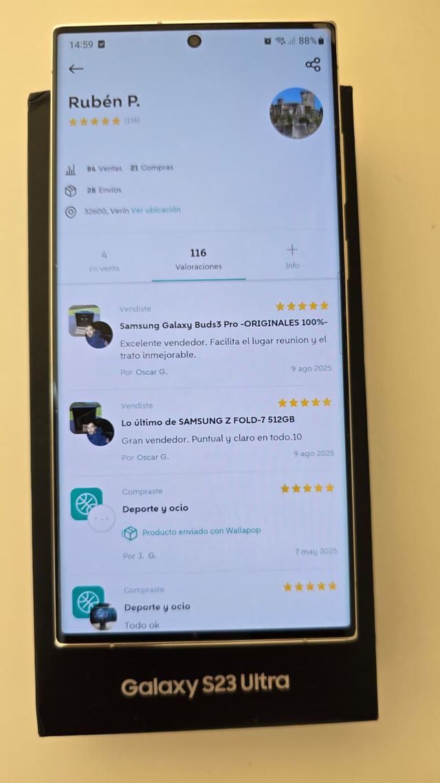 Samsung Galaxy S23 Ultra - COMO NUEVO - REGALO