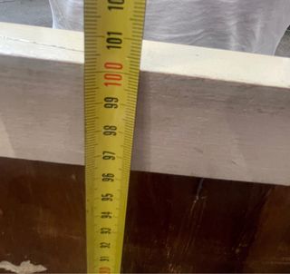 Espejo antiguo madera blanco