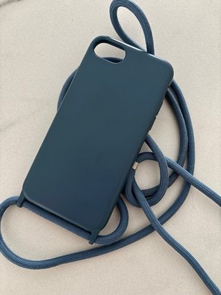 Funda iPhone 8 con cuerda - Azul