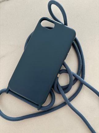 Funda iPhone 8 con cuerda - Azul