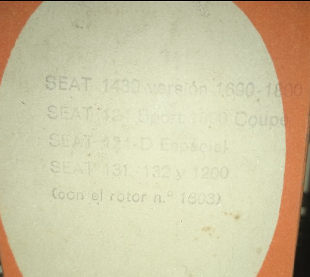 Tapa delco SEAT 124 - FEMSA