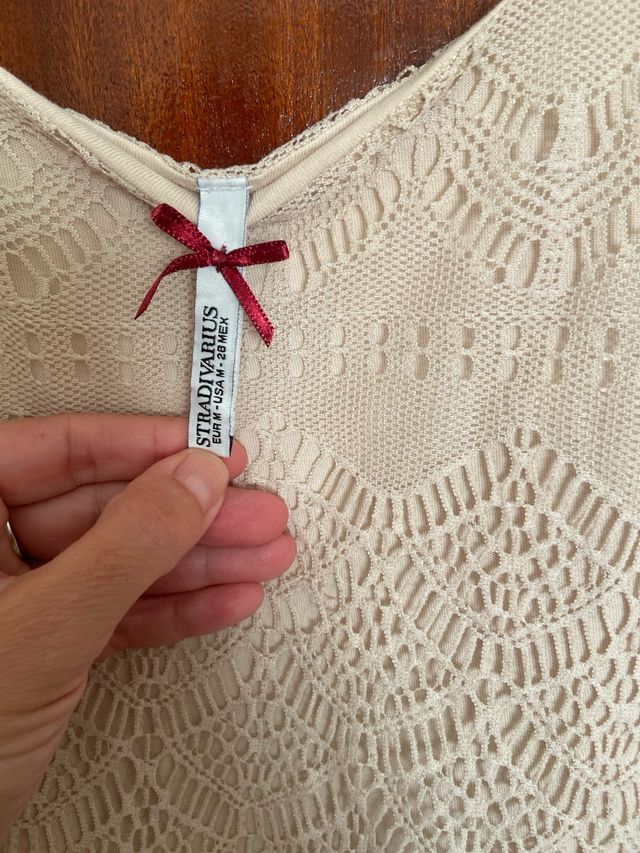 Top Stradivarius beige S