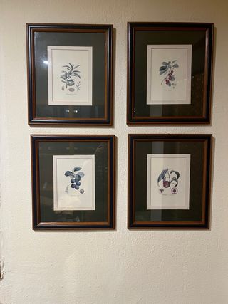 4 Cuadros Frutas - Decoración