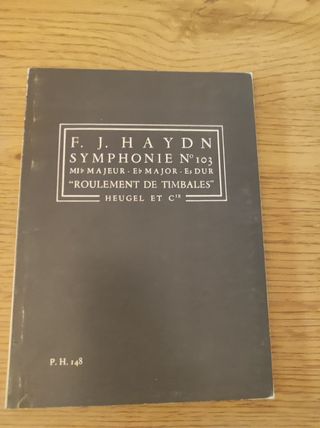 Partitura Haydn Sinfonía N° 103