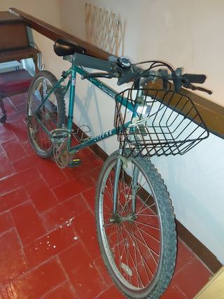 Bicicleta montaña clásica con marchas