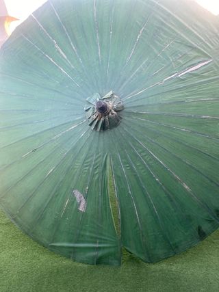 2 Sombrilla Tailandia- Verde y blanca