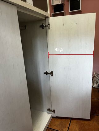 Litera con armario - Gris/Blanco