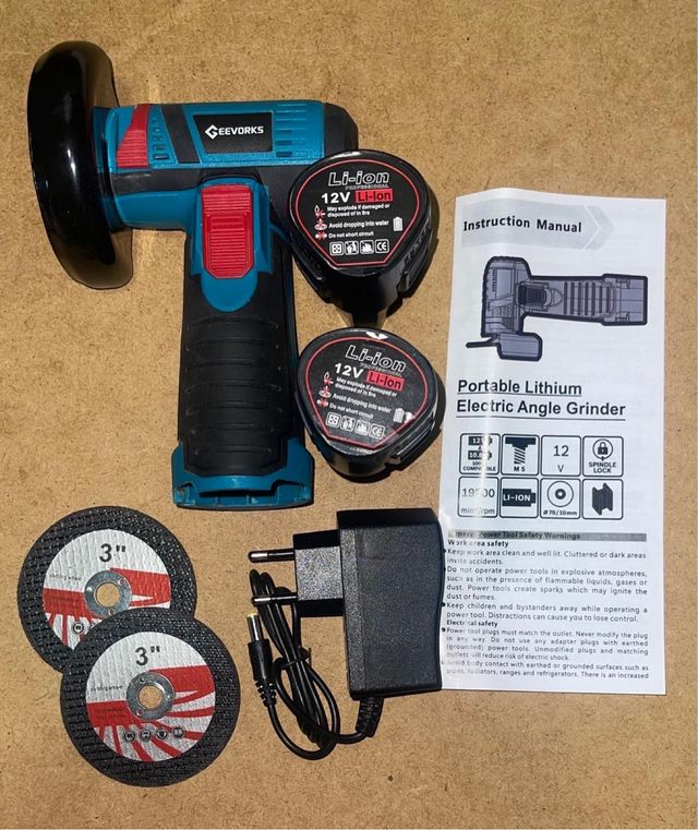 Mini amoladora Angular Gevorks 12V