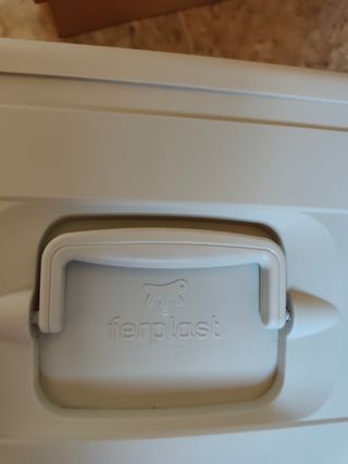 Transportín perro - Gris y Rojo