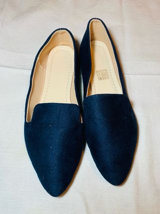 Ballerine blu scuro scam - stile gondoliere - n.38
