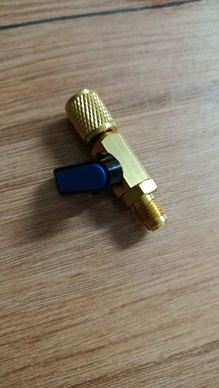 Válvula bola 1/4" hembra a macho