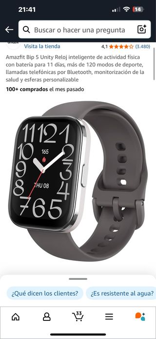 Amazfit Bip 5 - Reloj Inteligente