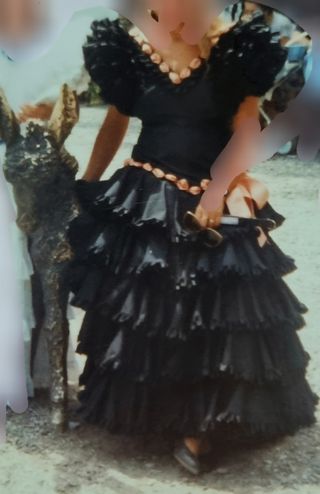 Vestido Flamenca Málaga - Negro 