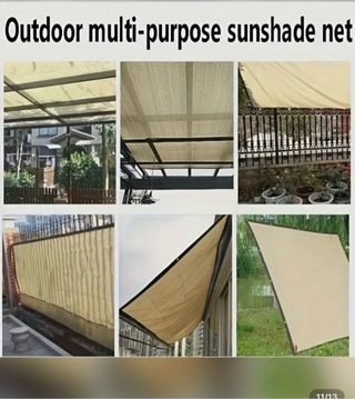 Toldo vela de sombra beige 1x2m