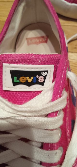 Zapatillas lona mujer/ niña Levi's rosa - núm 39