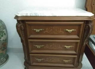 Dormitorio completo marmol y madera noble