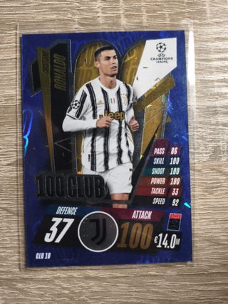 Cromo Cristiano Ronaldo 100 CLUB Match Attax 20/21