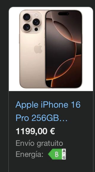 iPhone 16 Pro 256GB - Gold
