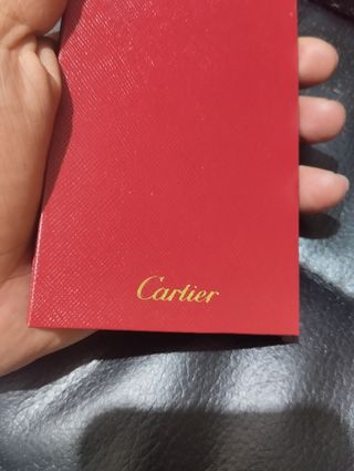 Cartier: Certificado y su estuche