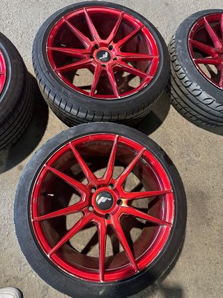 LLANTAS JAPAN RACING JR21 5x112 18’ ROJO CANDY