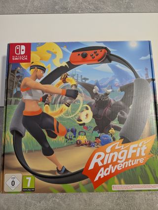 Nintendo Switch Negra+Mario Kart8+Ringfit Adventur