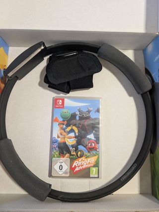 Nintendo Switch Negra+Mario Kart8+Ringfit Adventur