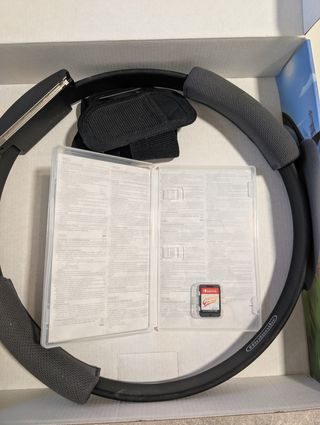 Nintendo Switch Negra+Mario Kart8+Ringfit Adventur