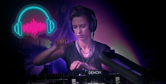 Auriculares neón DJ