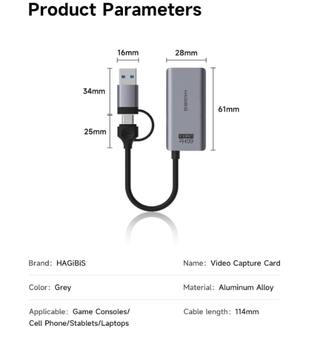 Hagibis USB 3.0 Scheda Acquisizione