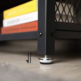 Mesa TV industrial - Madera y metal