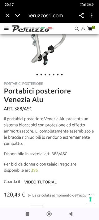 Portabici Venezia Alu 388/ASC