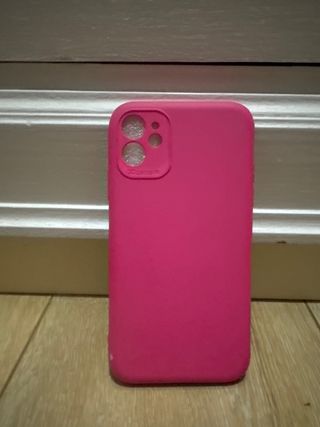 Funda silicona rosa iPhone 11