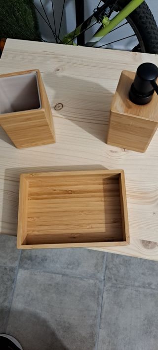Conjunto baño bambú