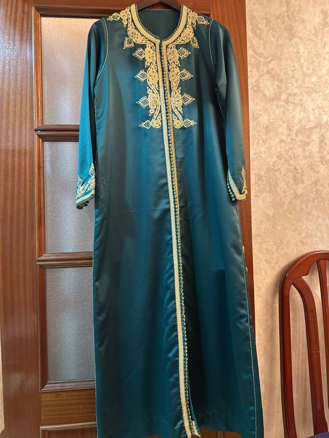 Kaftán verde esmeralda