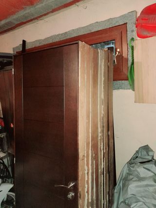 Puertas roble con marcos madera maciza color wenge