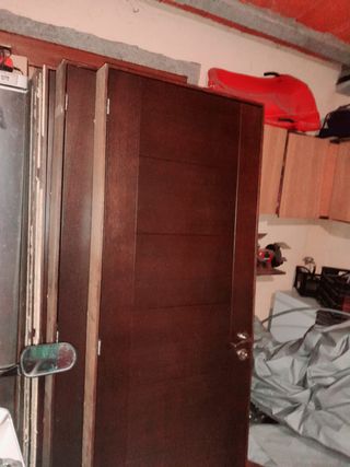 Puertas roble con marcos madera maciza color wenge