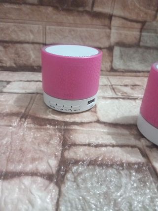 Altavoces portátiles rosa (2 unidades)