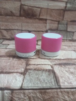 Altavoces portátiles rosa (2 unidades)