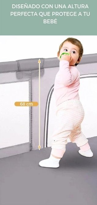 Parque juegos bebé - HuBorns, 120x120cm