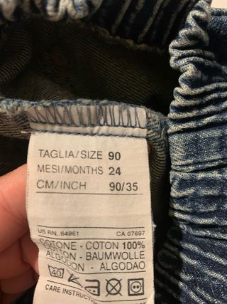 Jeans bimbo/a.  24 mesi   blu