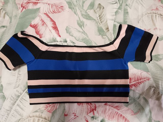 Conjunto Pole Dance azul y rosa - Talla M