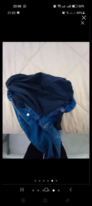 Jeans premaman blu