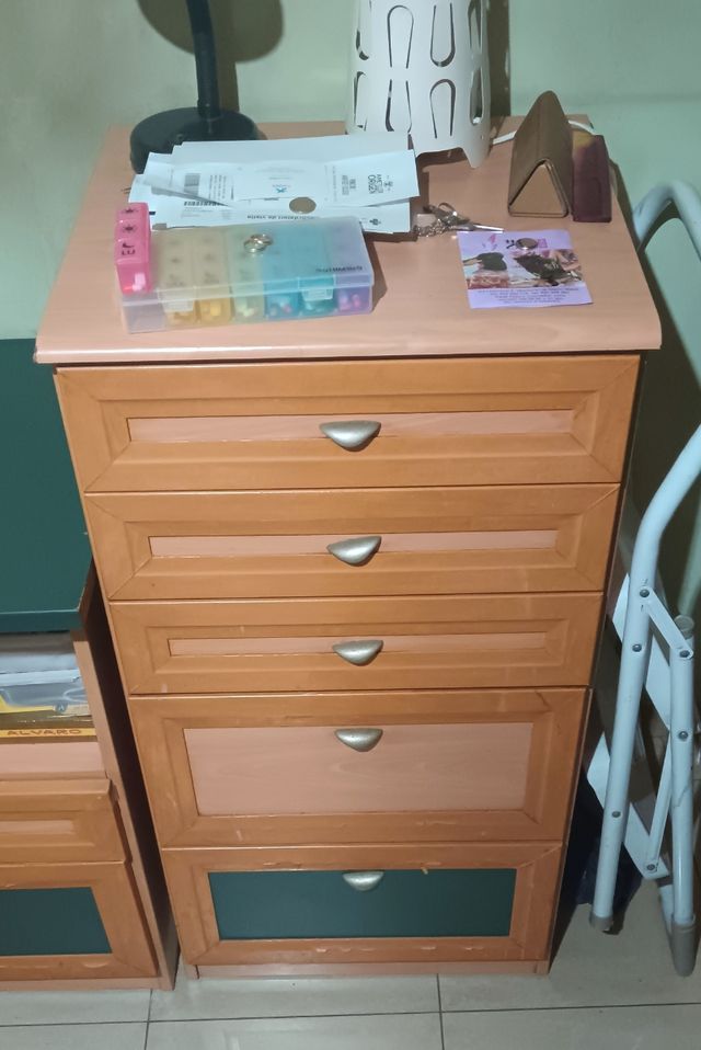 Sinfonier 5 gavetas - Madeira