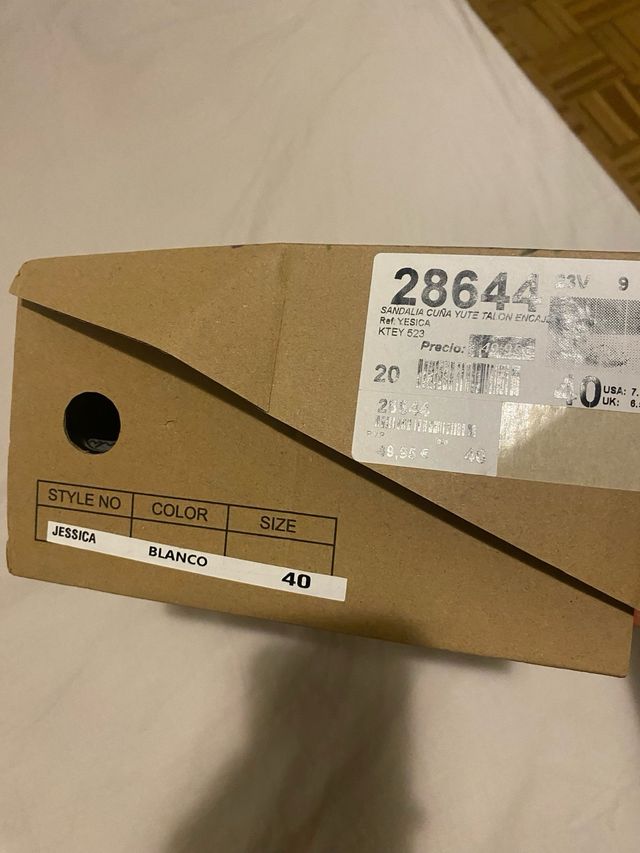 Zapatos novia beige y blanco a estrenar.