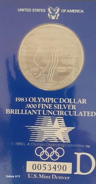 3 Dollari Argento Olimpiadi 1983